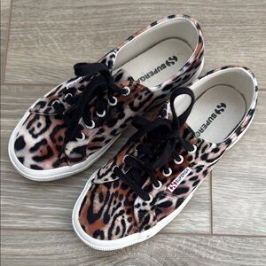 Superga Leopard Print Sneakers